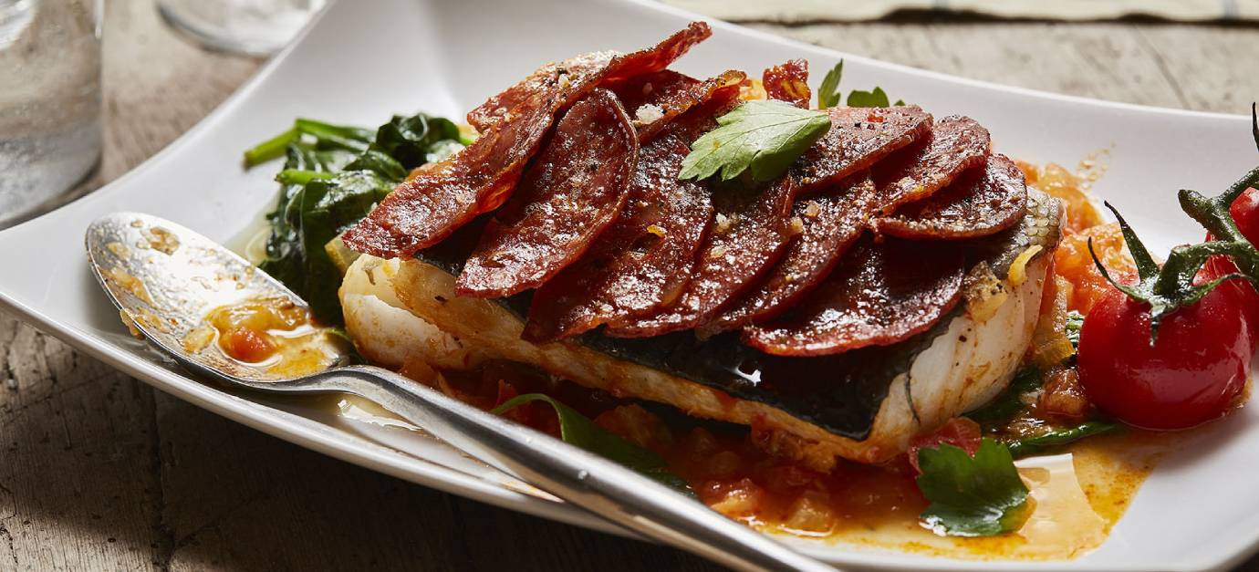 Recette de Dos de cabillaud en écailles de chorizo par SITRAM